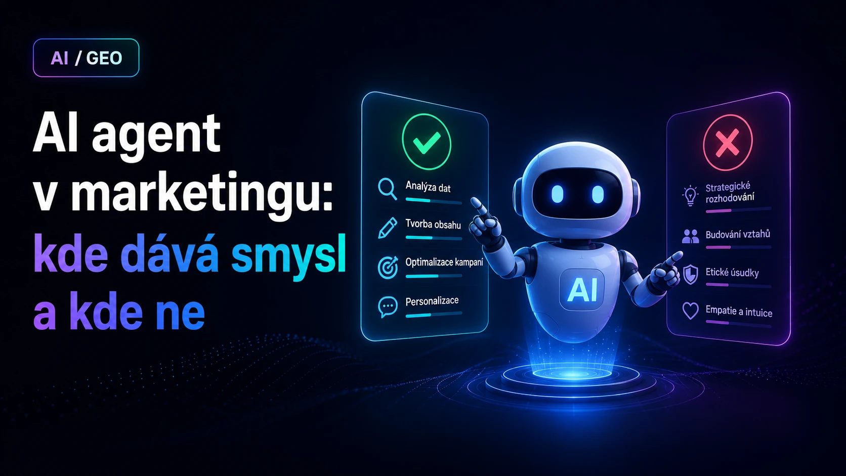 AI agent automatizující marketingové úlohy — třídění poptávek, e-maily, reporty
